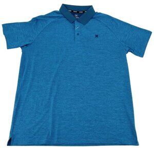 Hurley | Men's Golf Shirt | Blue | Size XLarge